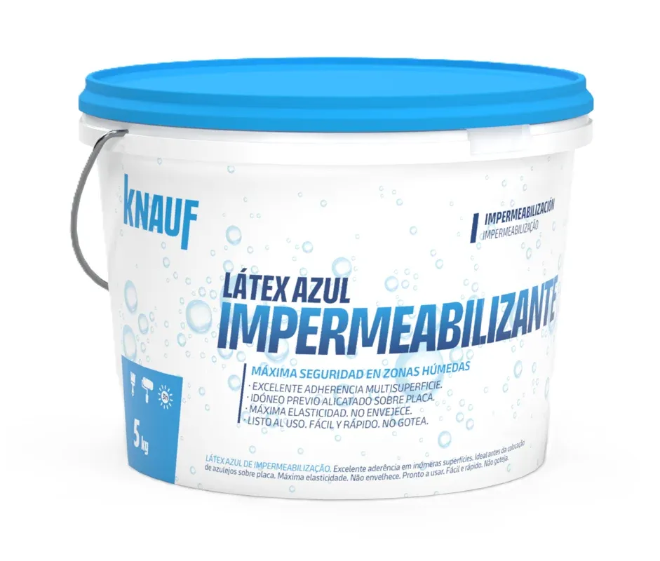 Látex azul impermeabilizante · Knauf