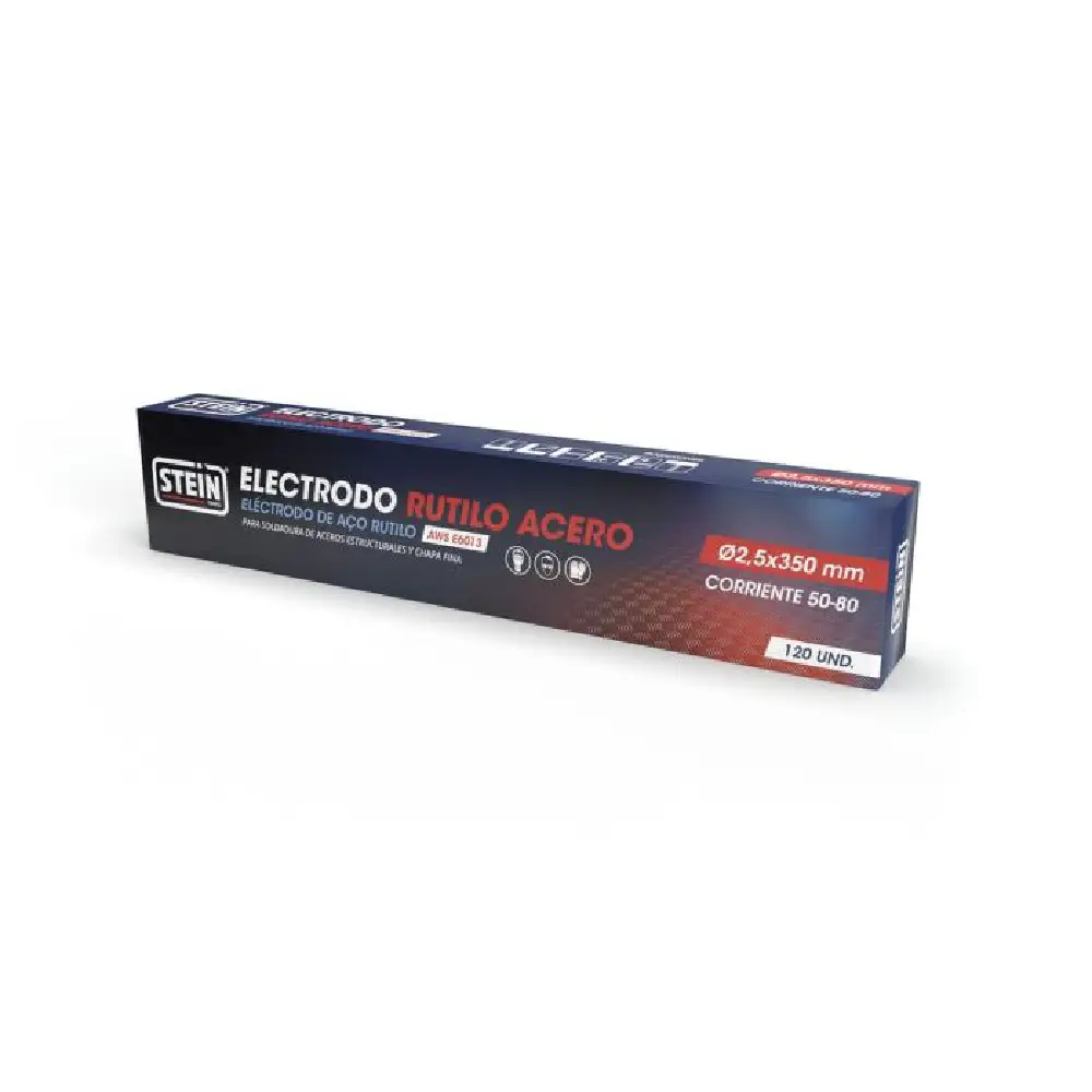 ELECTRODO RUTILO ACERO STEIN Ø2,5x350 MM · Alfa Dyser