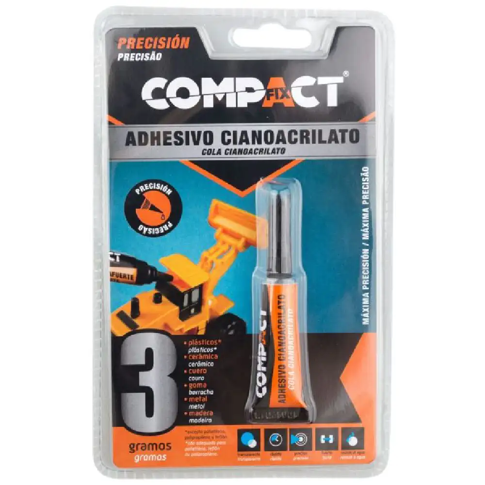 ADHESIVO CIANOACRILATO COMPACT 3GR · Alfa Dyser