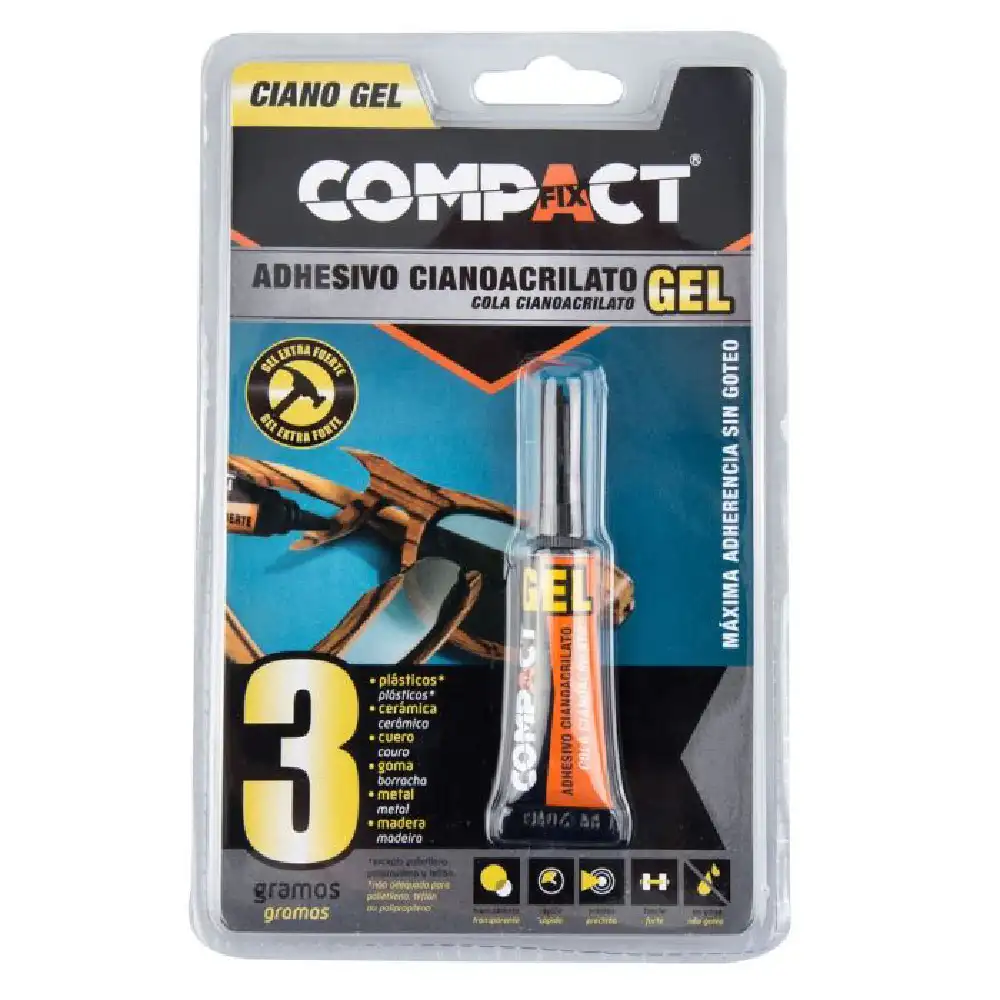 ADHESIVO CIANOACRILATO COMPACT GEL 3GR · Alfa Dyser
