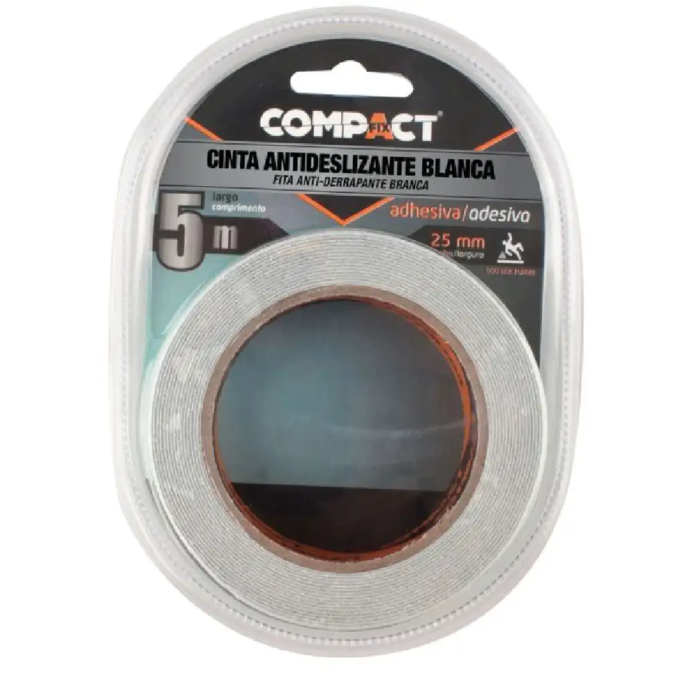CINTA ANTIDESLIZANTE COMPACT TRANSPARENTE 5M/25MM · Alfa Dyser
