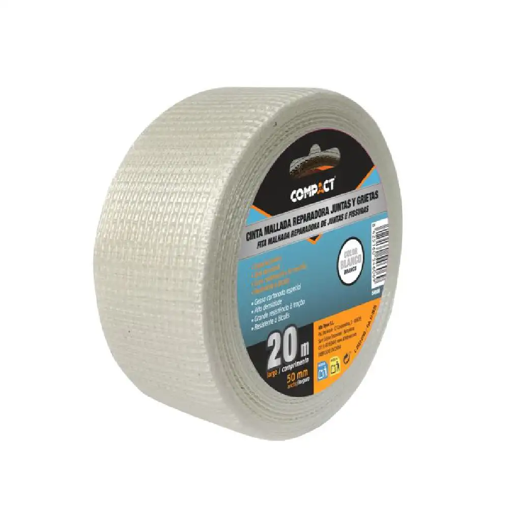 CINTA MALLADA COMPACTFIX JUNTAS Y GRIETAS 20Mx50MM · Alfa Dyser
