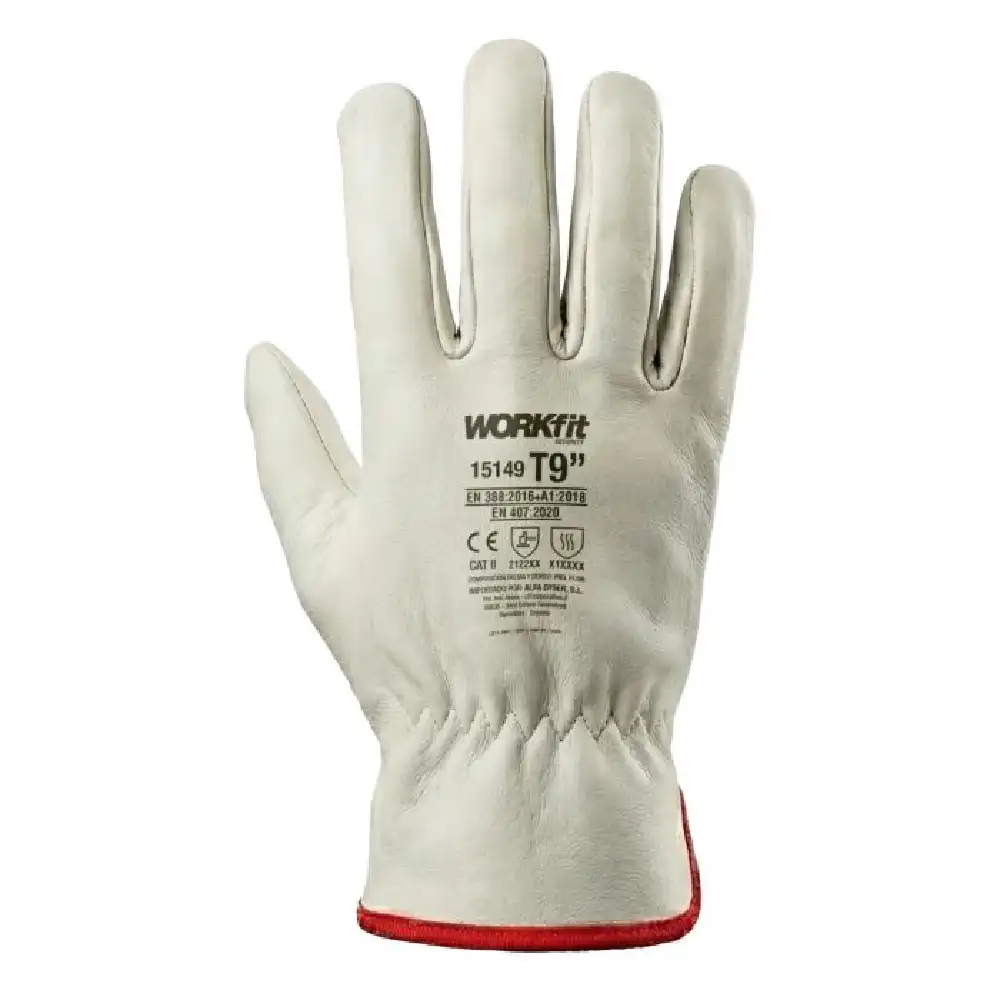 GUANTE CONDUCTOR WORKFIT PIEL VACUNO NATURAL · Alfa Dyser
