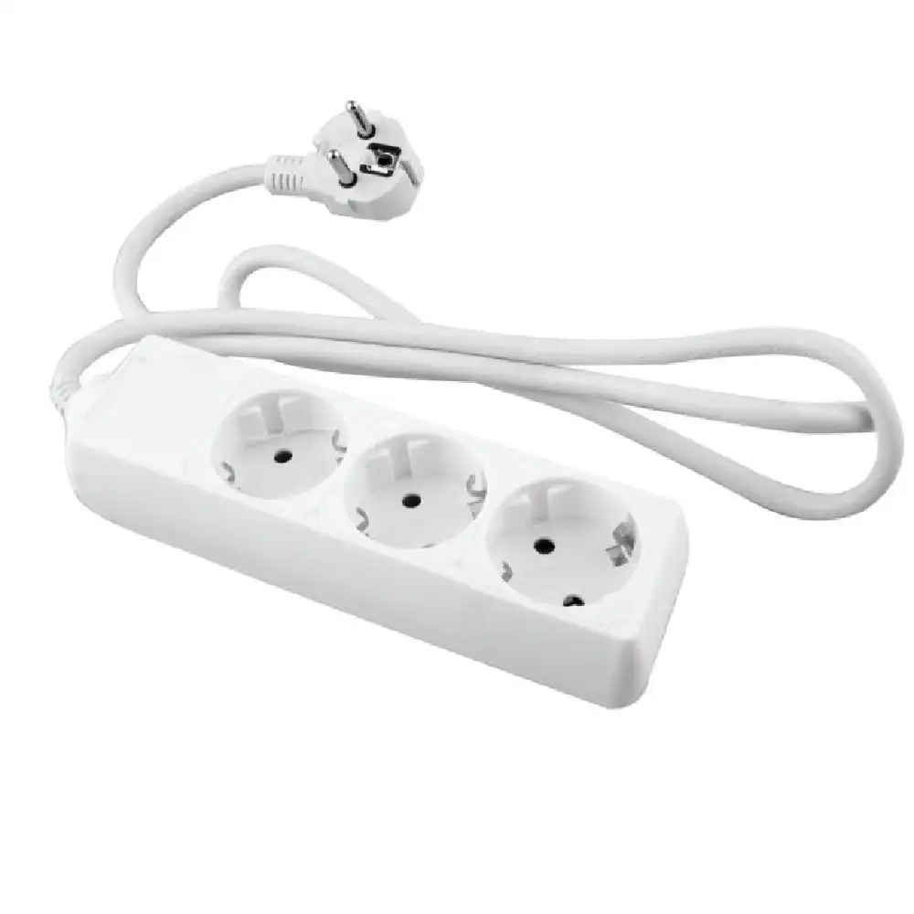 BASE BLANCA ONLEX T/T CABLE 1,5 MTS 3 TOMAS · Alfa Dyser