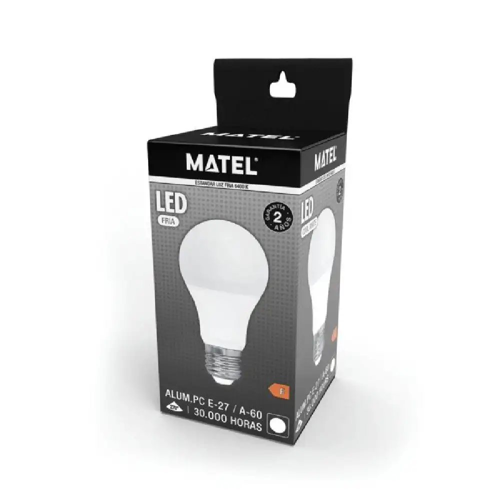 BOMBILLA LED ESTÁNDAR MATEL E27 10W FRÍA · Alfa Dyser