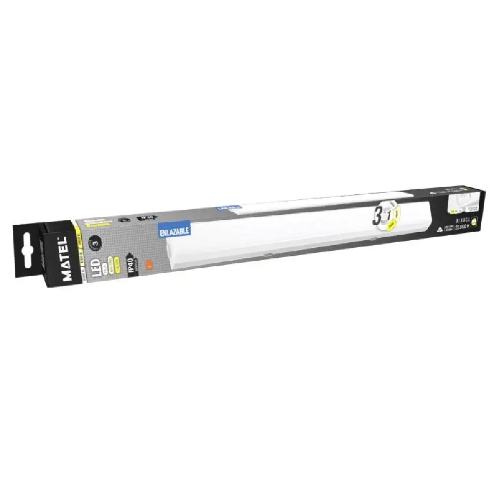 PANTALLA LED MATEL ENLAZABLE IP40 120CM 40W CCT · Alfa Dyser