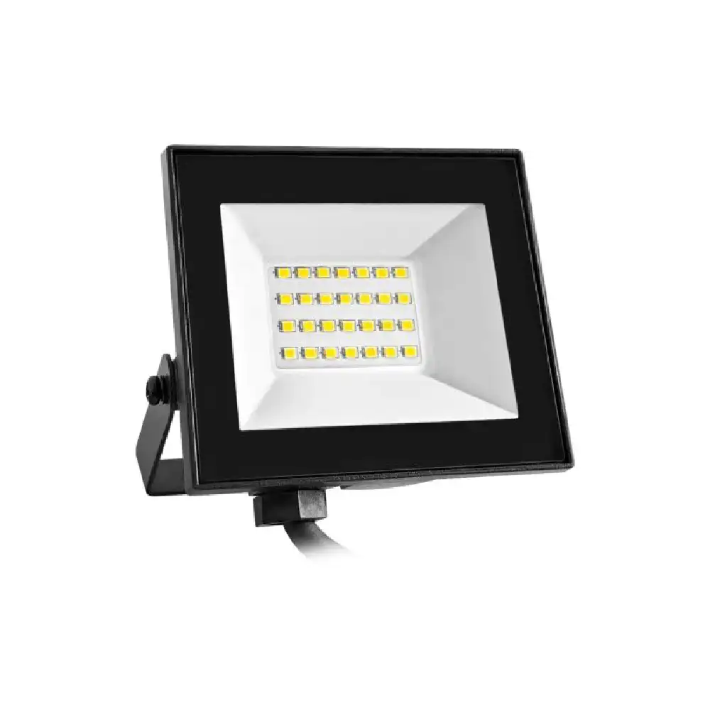 PROYECTOR LED PLANO NEGRO MATEL IP65 20W FRÍA · Alfa Dyser