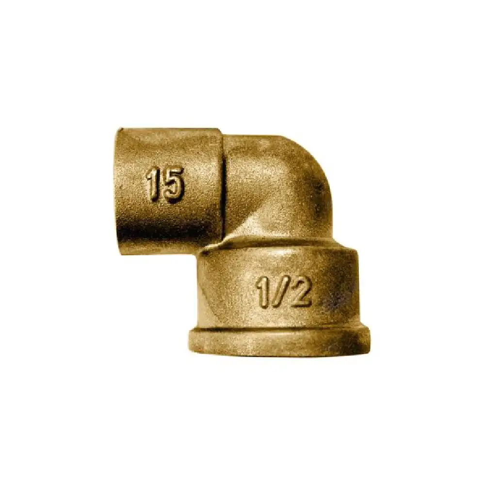 CODO LATÓN SOLDAR HEMBRA 1/2"x15MM · Alfa Dyser