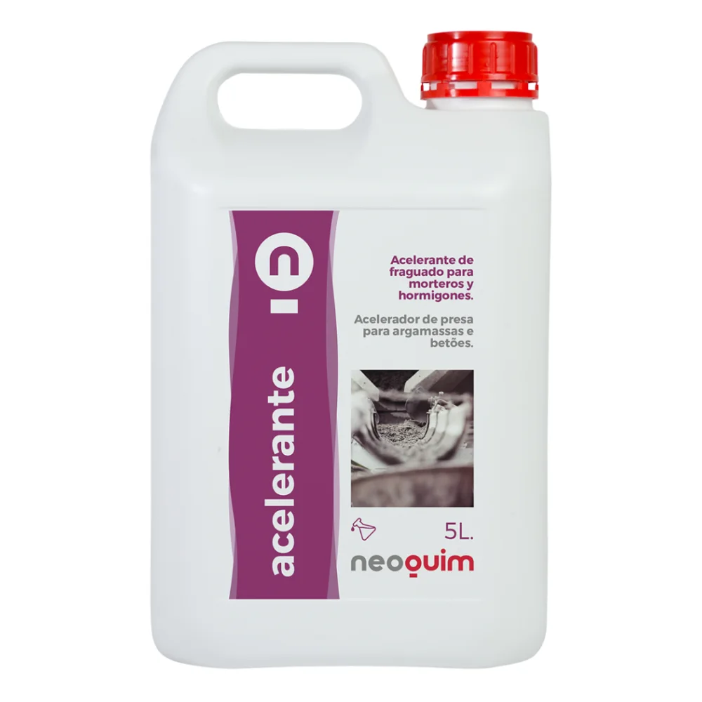 Acelerante de fraguado liquido para mortero y hormigon · NEOQUIM