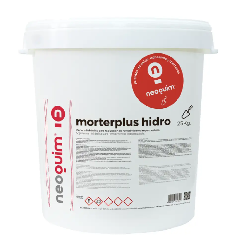 MORTERPLUS HIDRO - Mortero impermeabilizante y taponador de vias de agua · NEOQUIM