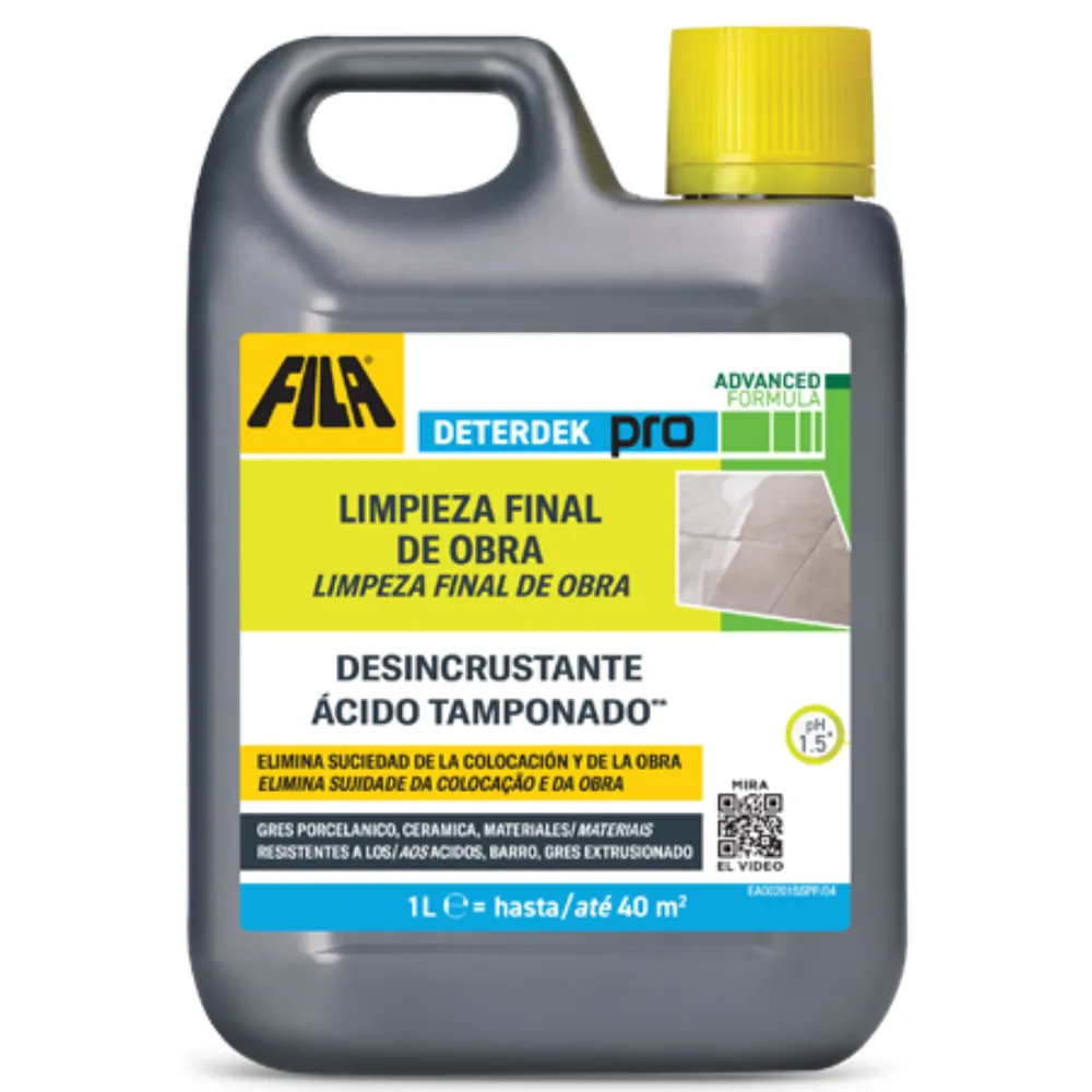 DETERDEK PRO – Limpieza Final de Obra · FILA