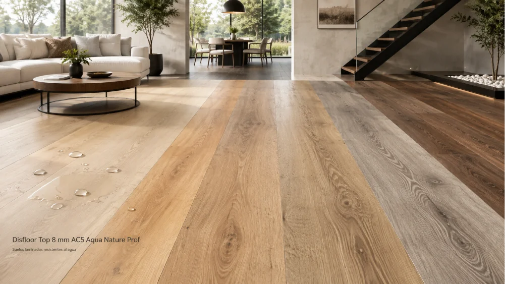Disfloor Top 8 mm AC5 Aqua Nature Prof · Distiplas Floors